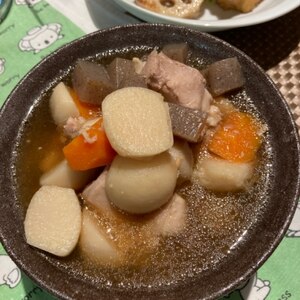 里芋と鶏肉こんにゃくの味噌煮